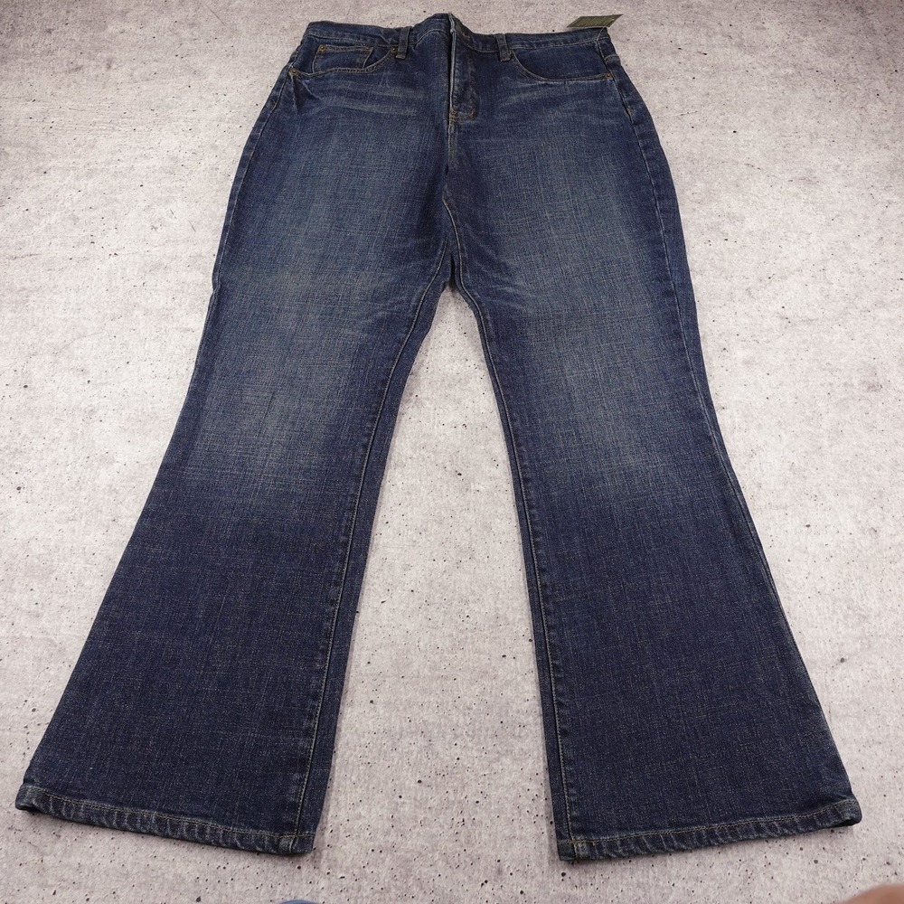 Lauren Ralph Lauren Harbor Blue Slimming Classic Bootcut Jeans Womens 14 NWT